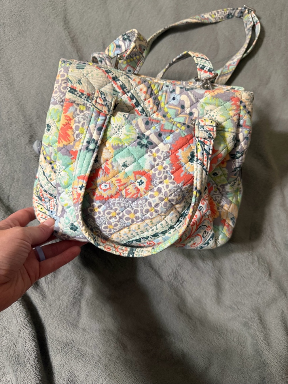 Vera Bradley Citrus Paisley Mini Crossbody Purse